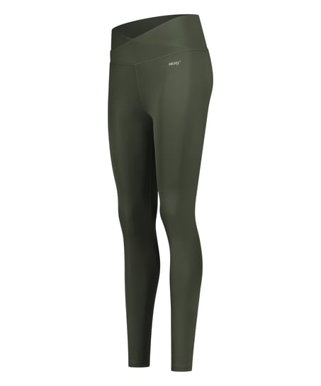 Legginsy z wysokim stanem, Zielony