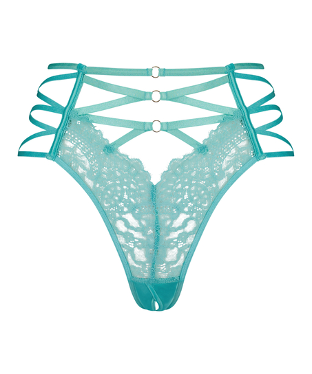 Wysoko wycięte brazyliany z odkrytym kroczem Monet, Zielony