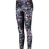HKMX High Waisted Flower Sports Leggings, Czarny