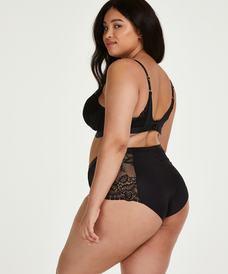 Usztywniany biustonosz z fiszbinami Adeliaide, Czarny