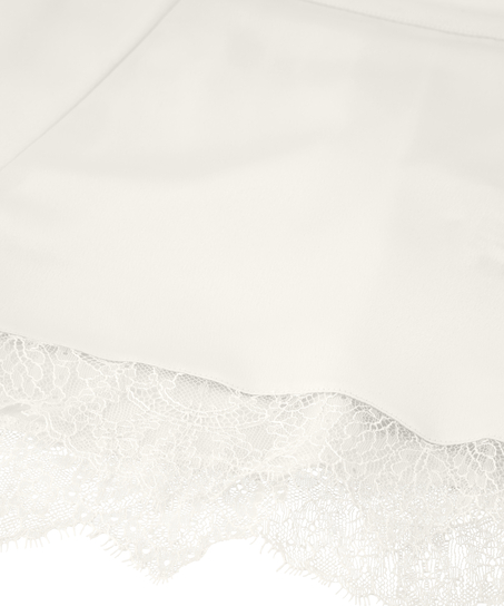 Satynowe szorty Camille, Biały