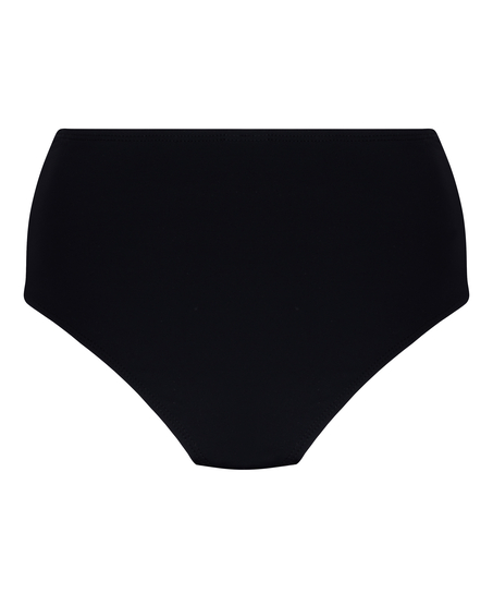 Wysokie Modelujące Majtki Bikini Luxe, Czarny