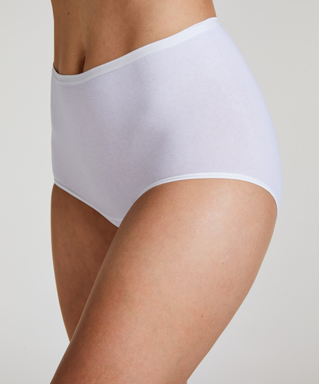 Bawełniane majtki maxi Superslip, Biały