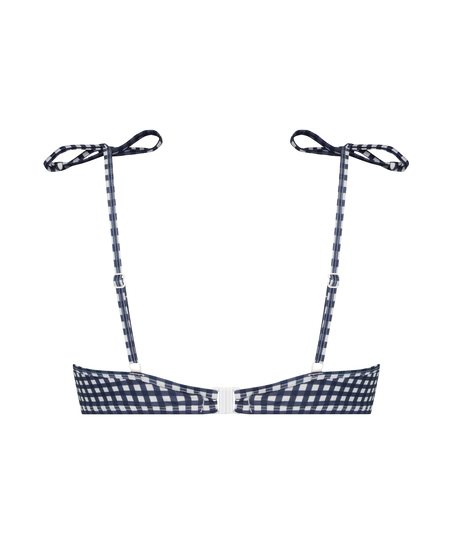 Usztywniona g&oacute;ra od bikini z fiszbinami Seychelles, Niebieski