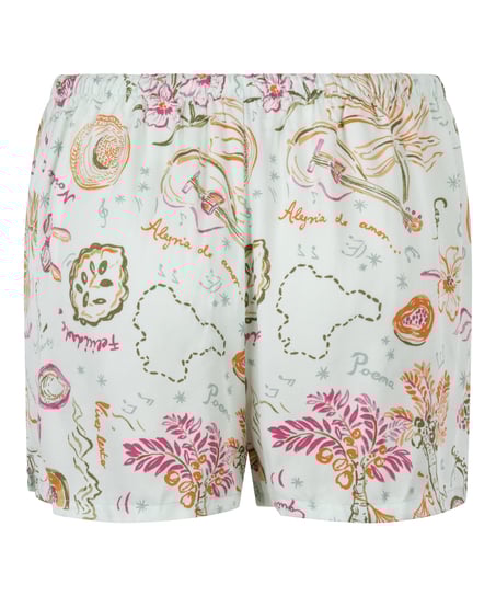 Satynowe szorty, Zielony