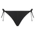 Cannes Brazilian bikini bottoms Vivian Hoorn, Czarny