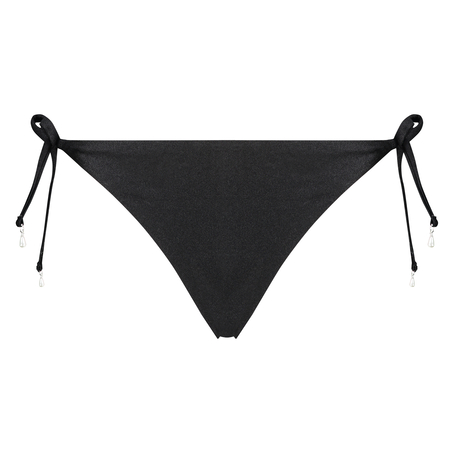 Cannes Brazilian bikini bottoms Vivian Hoorn, Czarny