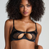 Nieusztywniany biustonosz z fiszbinami Vienna, Czarny