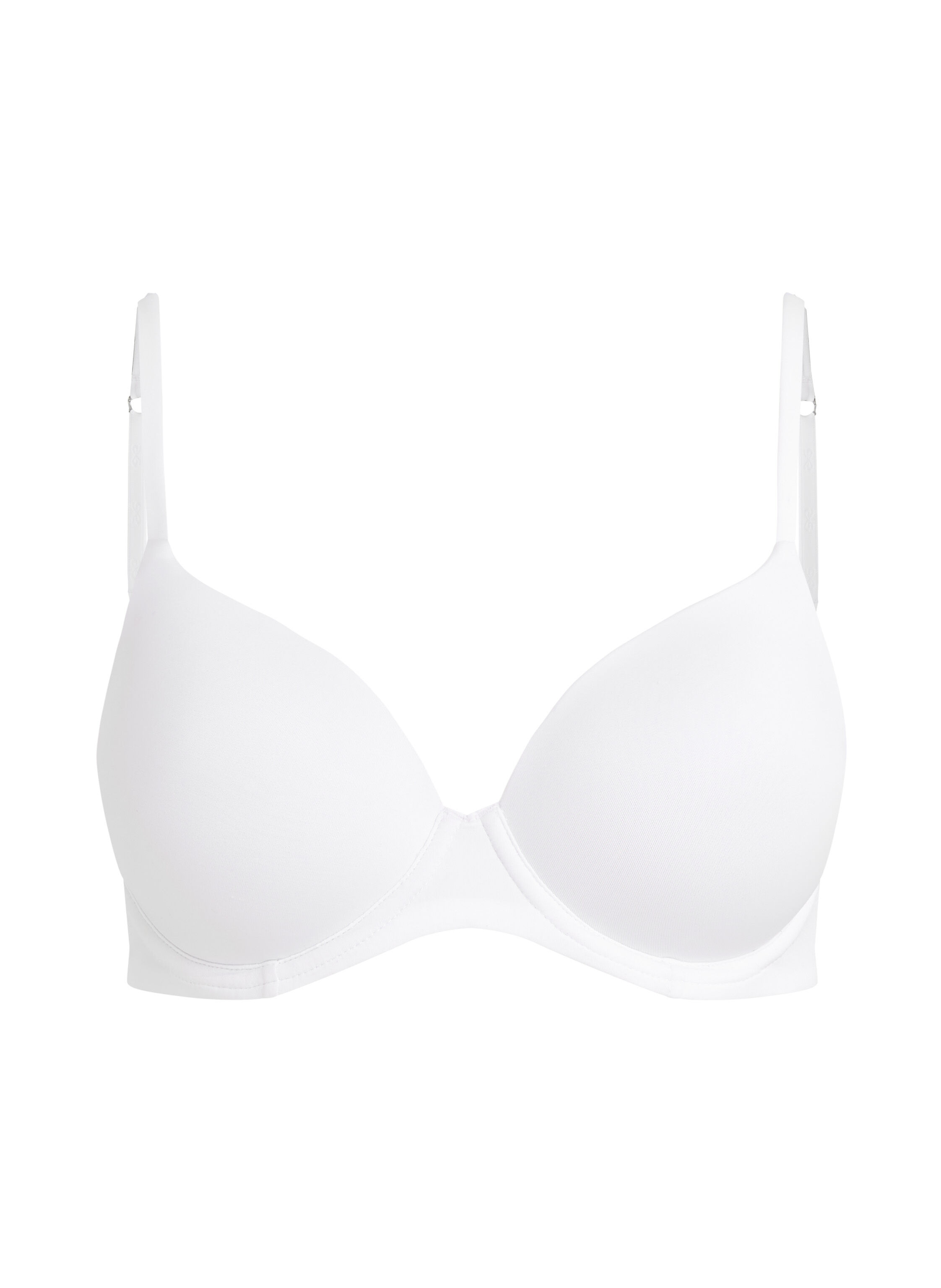 Biustonosz usztywniany z fiszbinami Super Soft, Biały