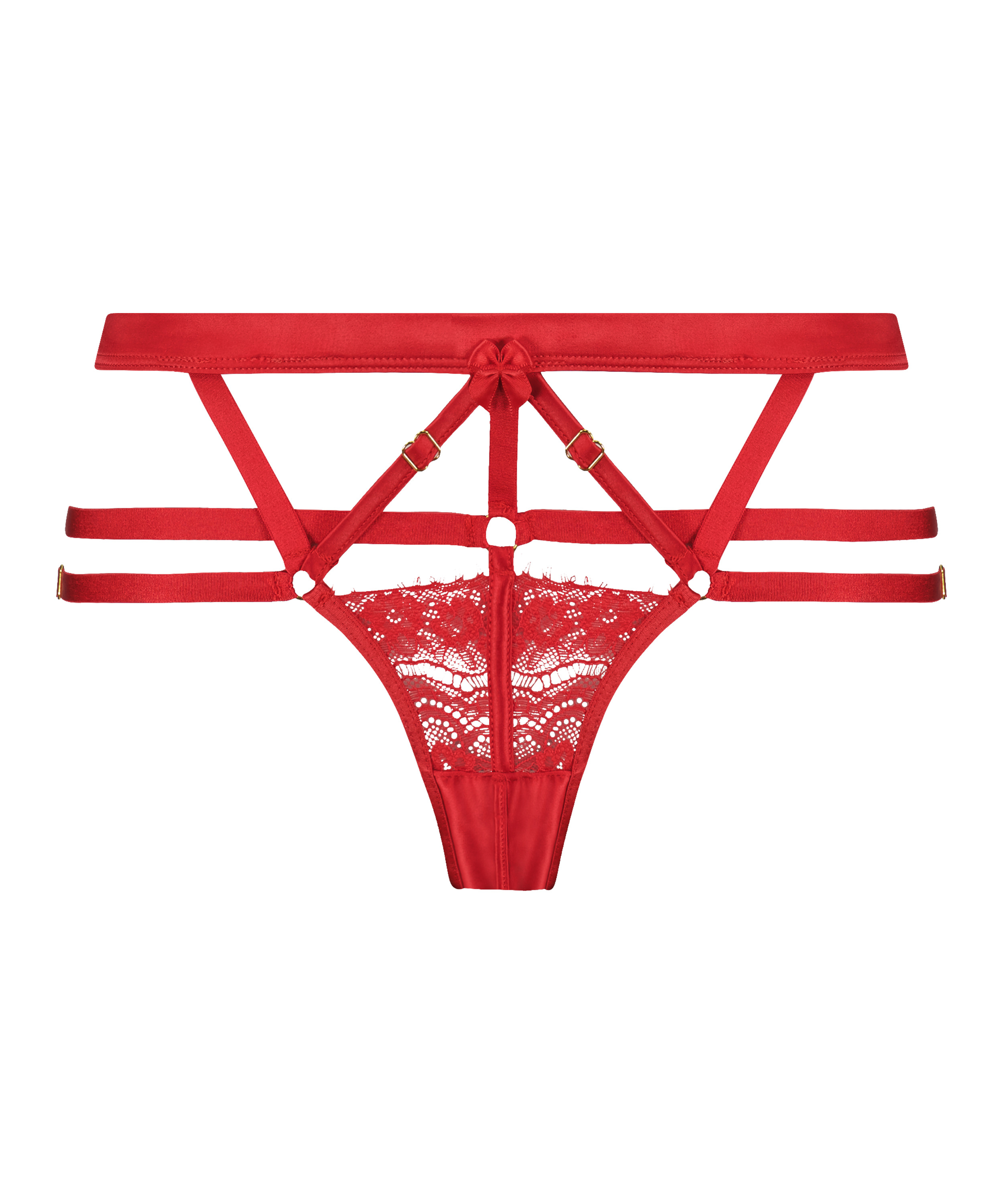 Mitzy majtki brazyliany z wycięciem, Czerwony, main