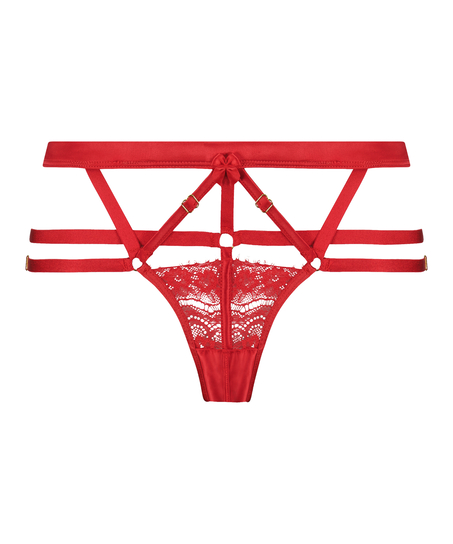 Mitzy majtki brazyliany z wycięciem, Czerwony