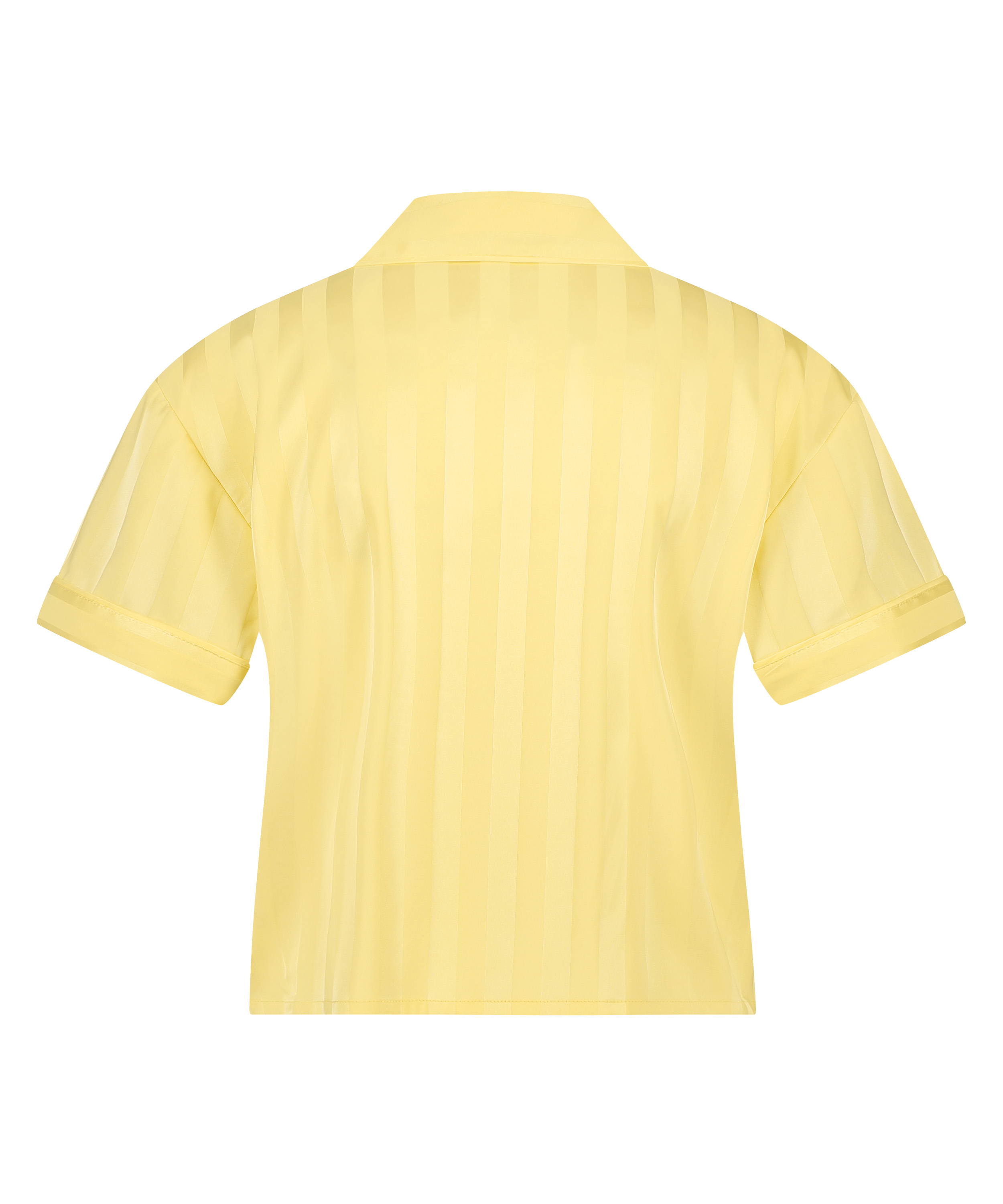 Satynowa narzutka Peppers z kr&oacute;tkim rękawem, Ż&oacute;łty, main