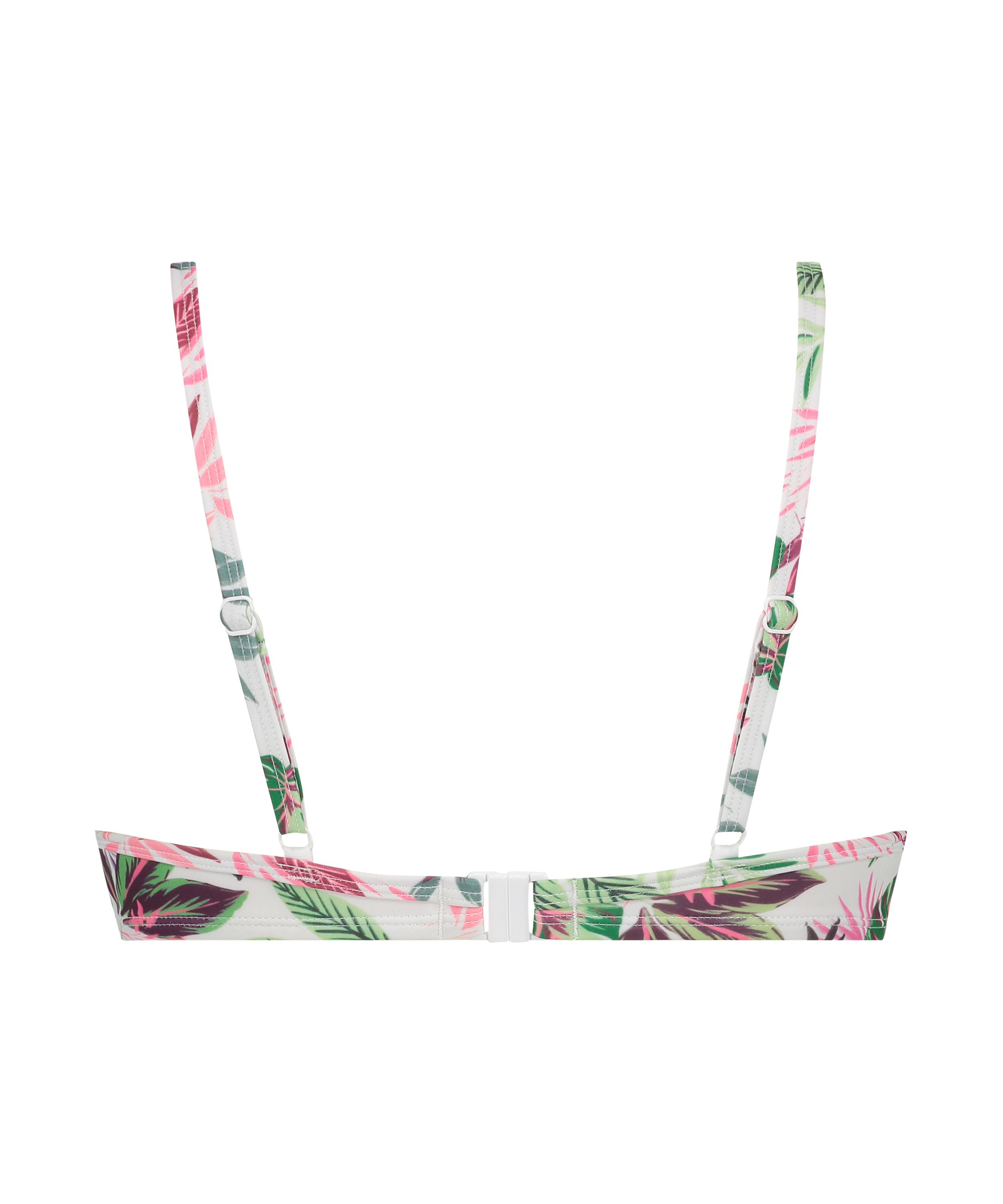 Nieusztywniona g&oacute;ra od bikini z fiszbinami Cuba, Biały, main