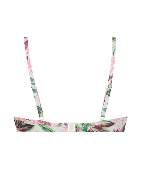 Nieusztywniona g&oacute;ra od bikini z fiszbinami Cuba, Biały