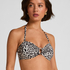 G&oacute;ra od Bikini Bandeau Leopard, Czarny