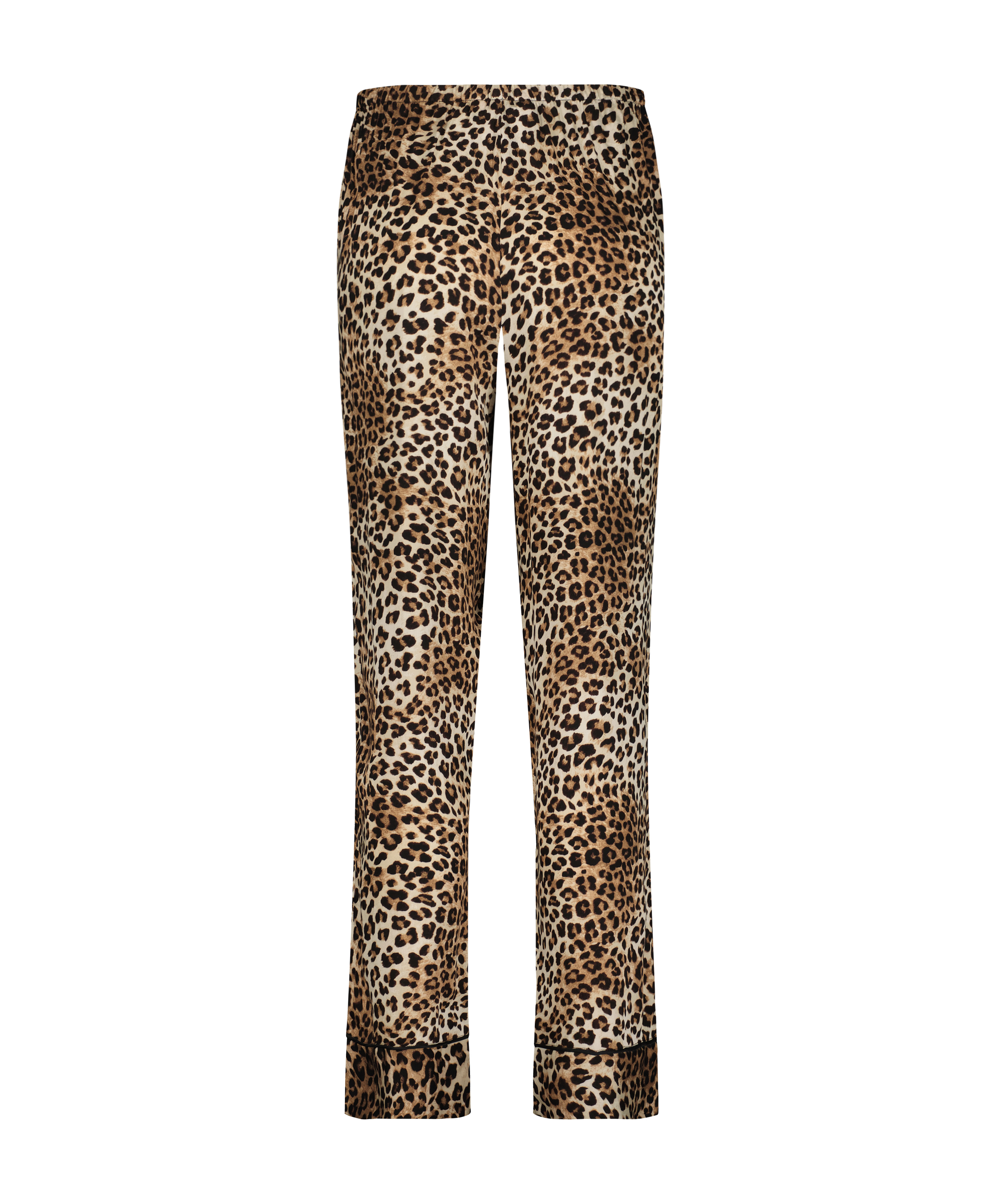 Spodnie z satyny, Czarny, main