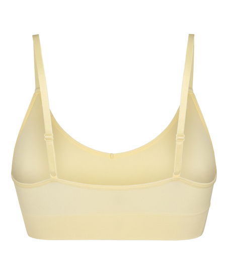 Tr&oacute;jkątny biustonosz bralette Dide, Ż&oacute;łty