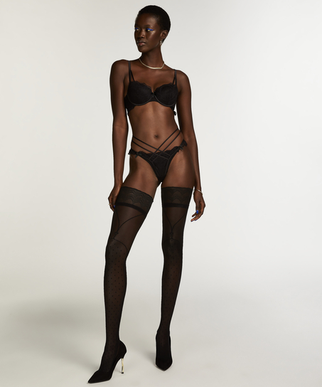 Zakolanówki Fleur Nyakim, Czarny