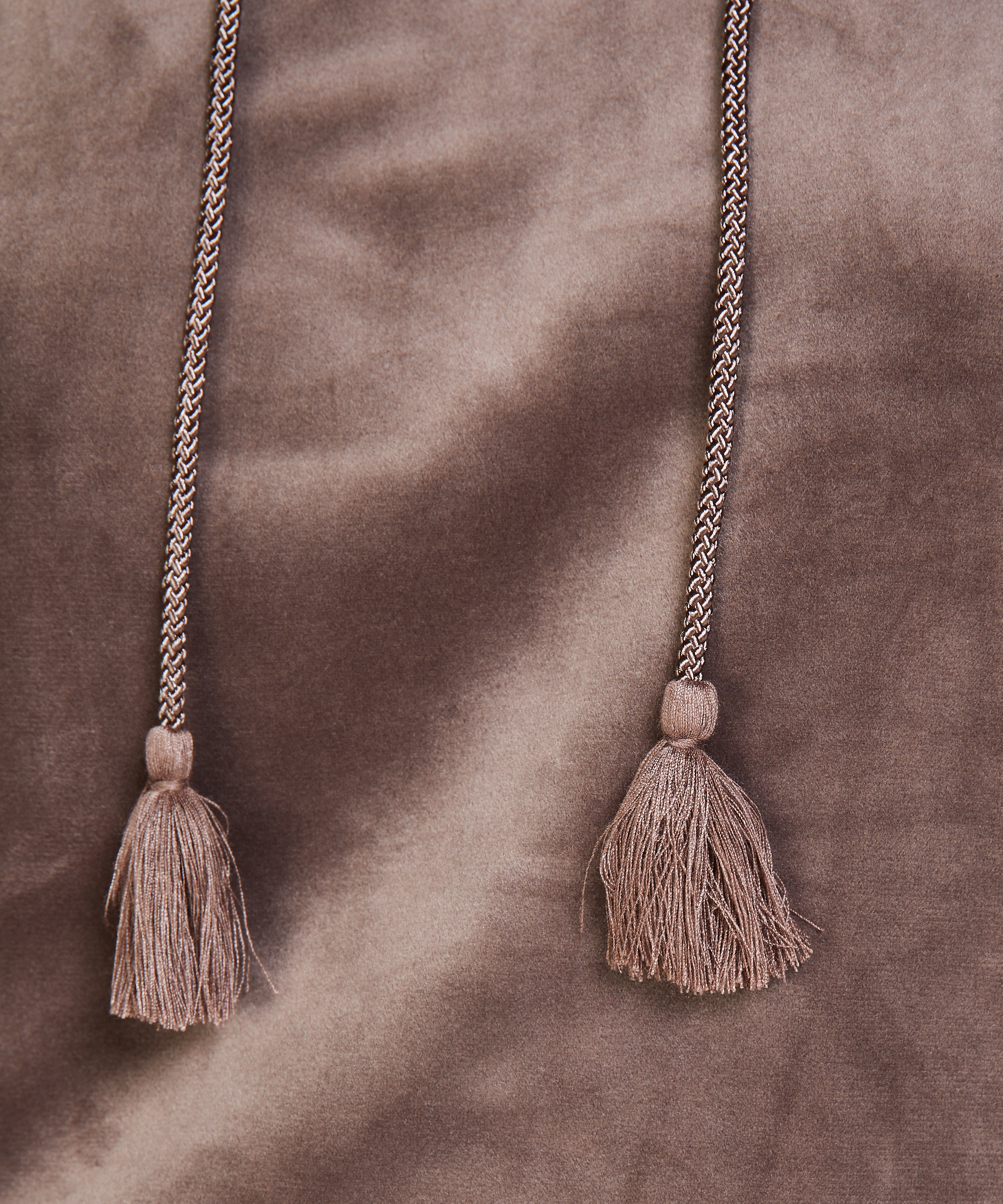 Welurowa bluza z kapturem, Brązowy, main