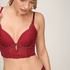 Biustonosz typu push‑up longline Tosca, Czerwony