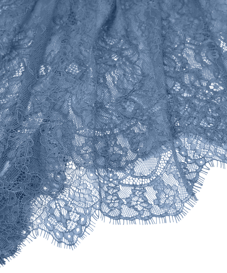 Szorty z koronki Delphine, Niebieski