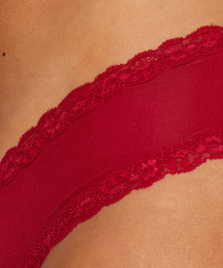 Brazyliany z mikrofibry w kształcie litery V, Różowy