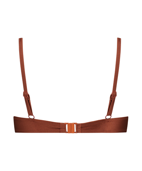 Usztywniona góra od bikini z fiszbinami Sahara, Czerwony