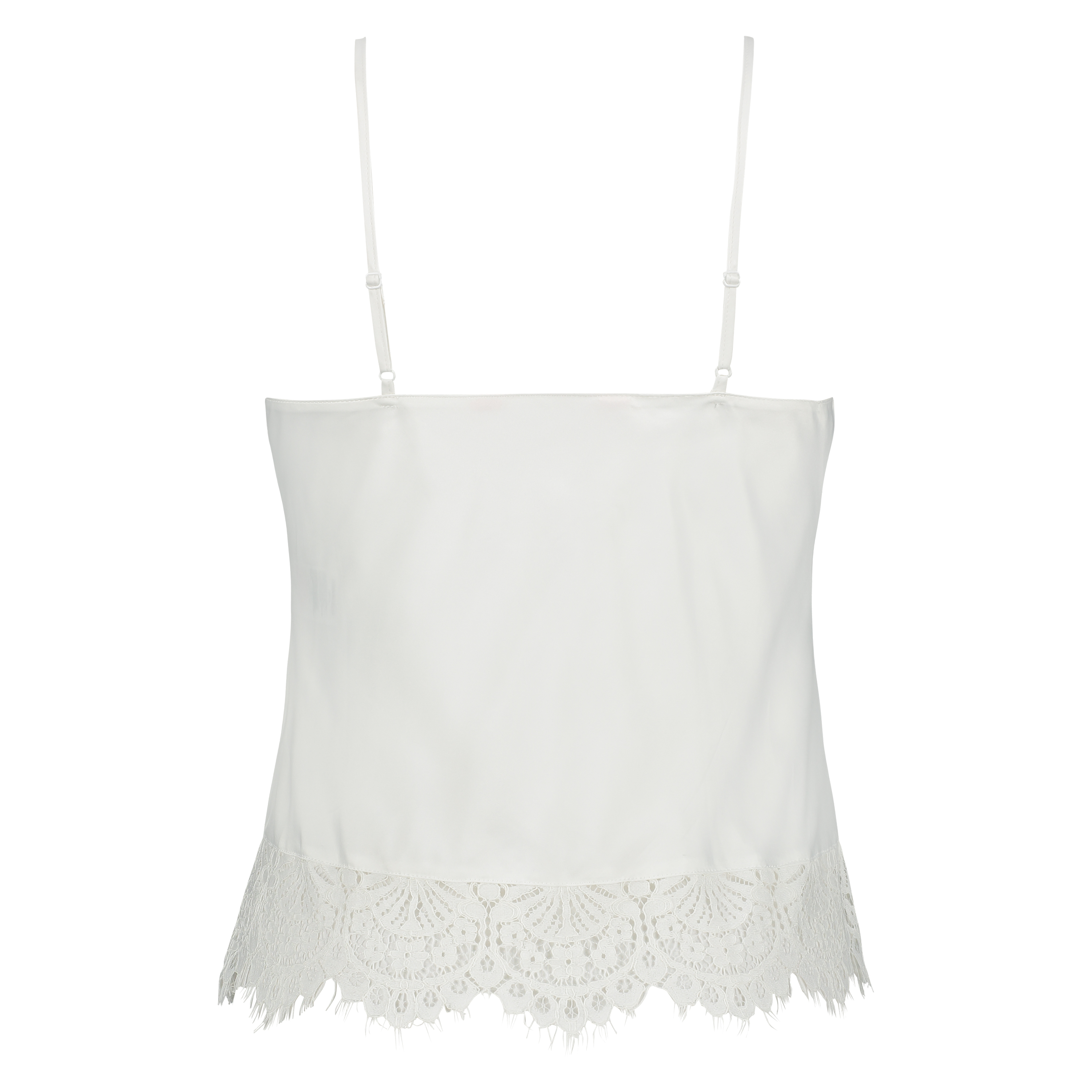 Bridal Satin Cami Top, Biały, main