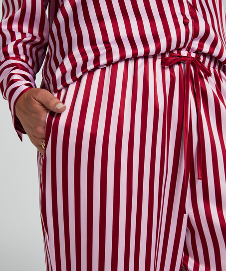 Spodnie z satyny, R&oacute;żowy