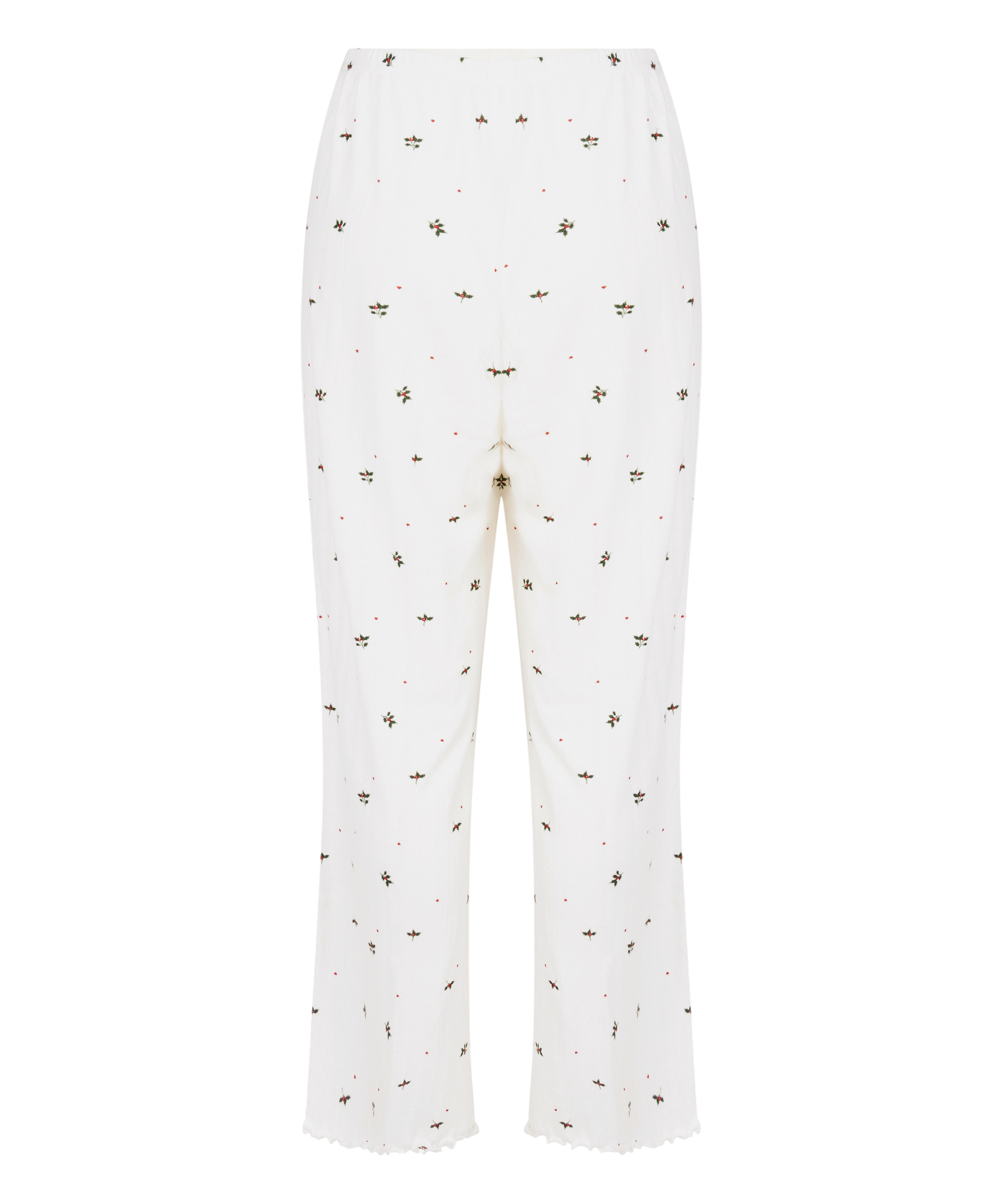 Spodnie piżamowe Pointelle, Biały, main