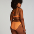Majtki Bikini Rio Scallop Lurex, Pomarańczowy