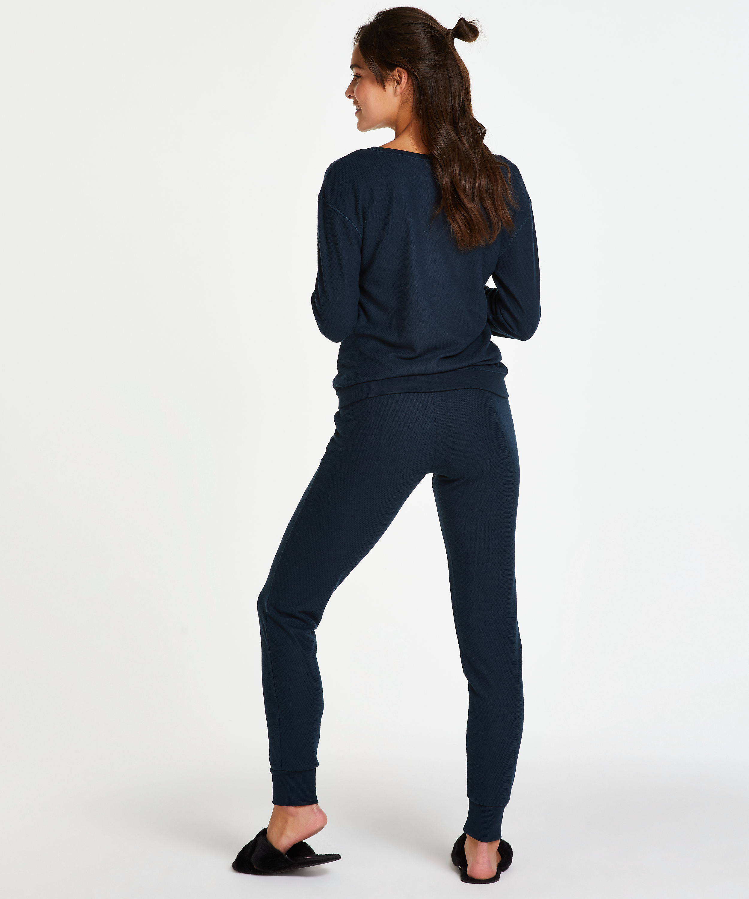 Piżama Waffle, Niebieski, main