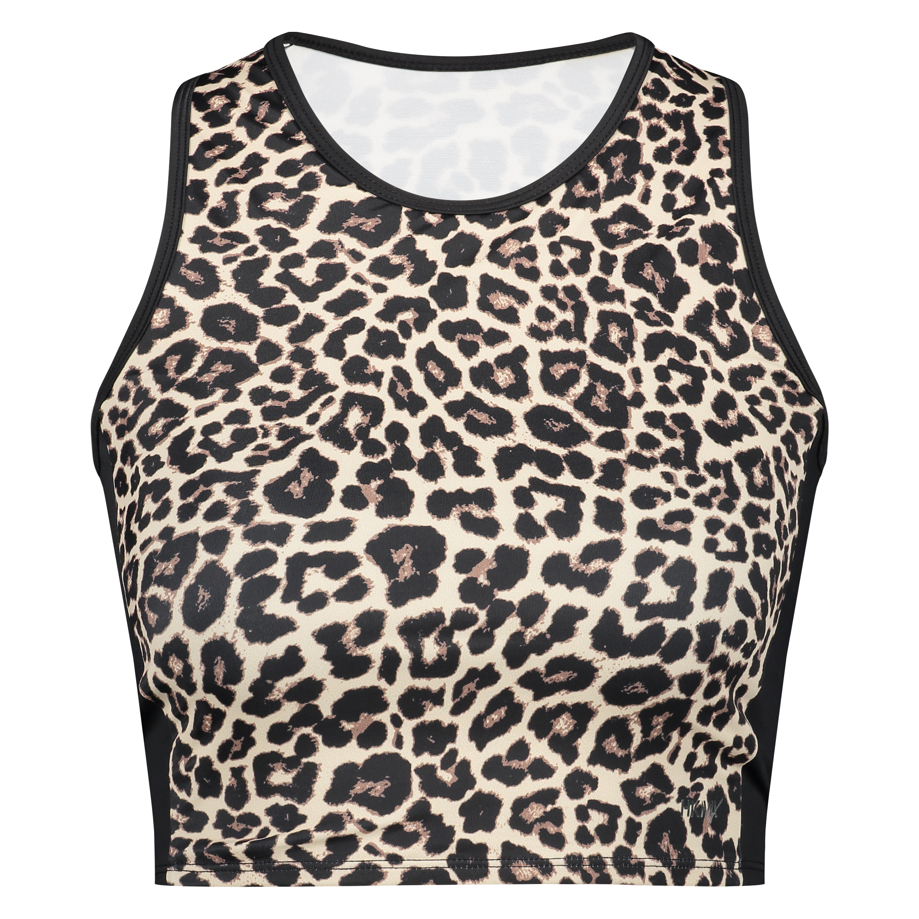HKMX Leopard Sports cropped tanktop, Szary, main