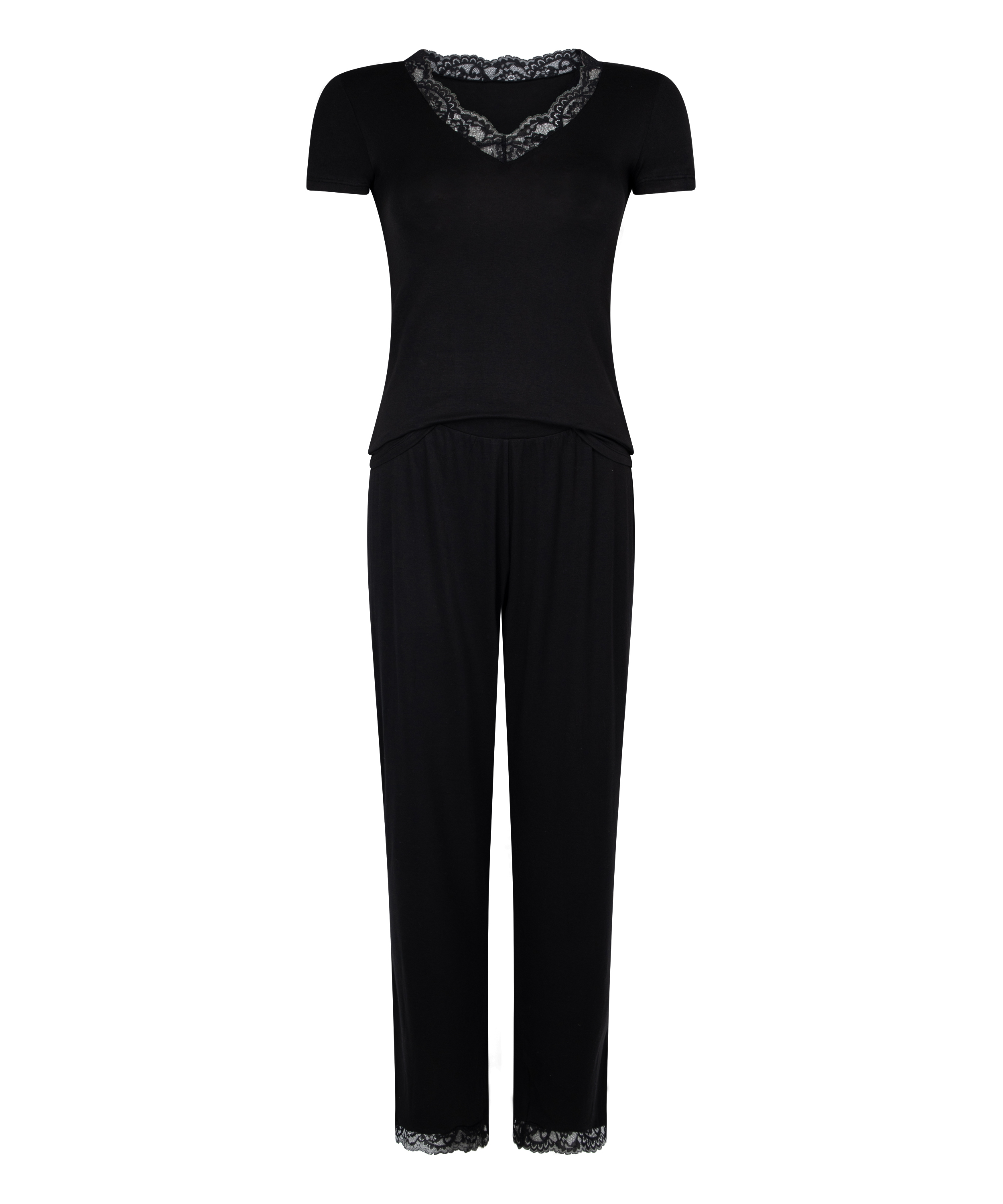 Komplet piżamowy Nanna, Czarny, main