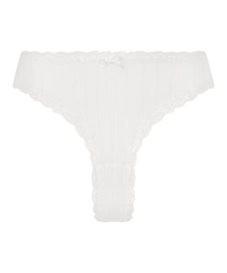 Brazyliany V-shape Mesh, Biały