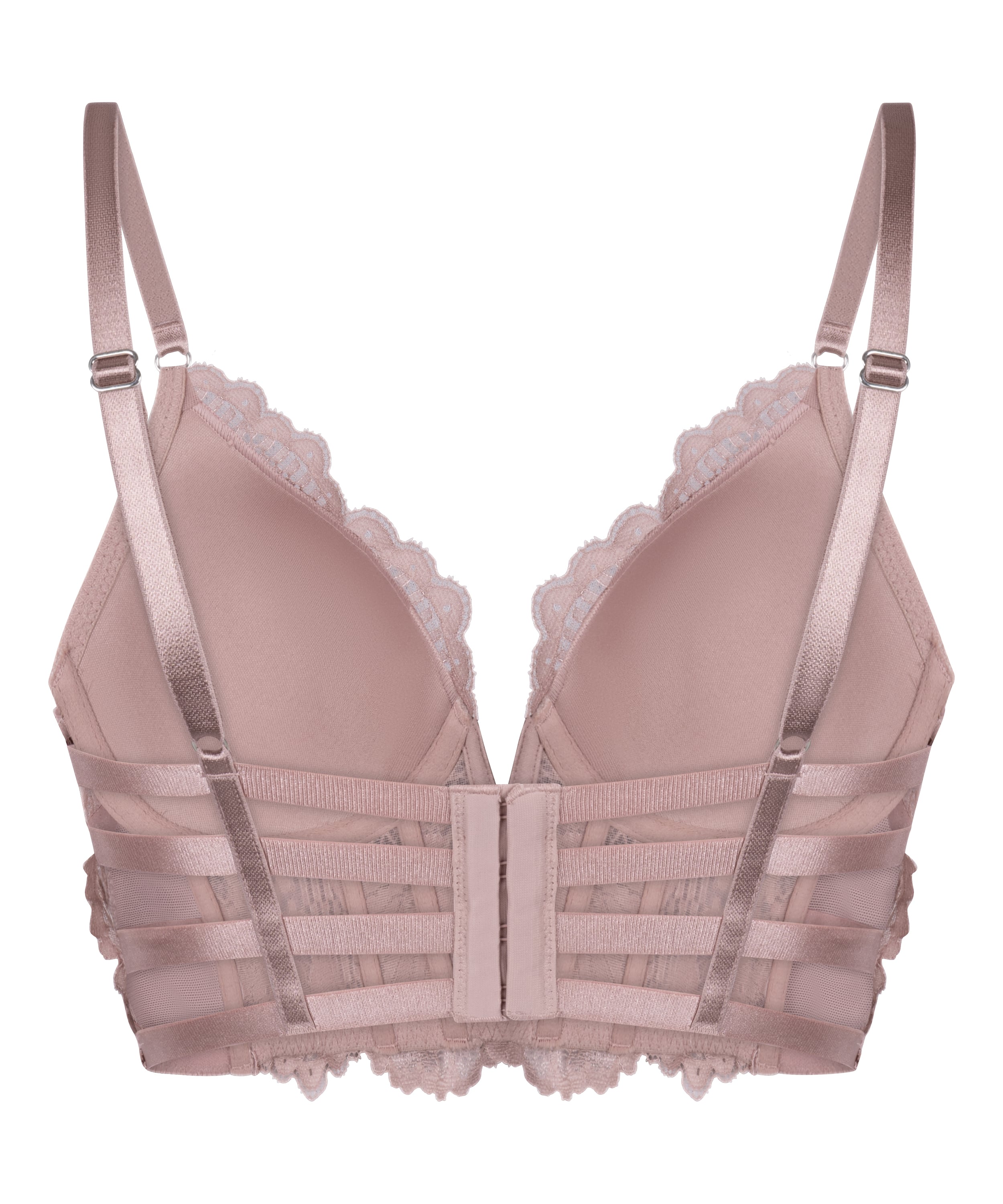 Biustonosz usztywniany z fiszbinami Longline Essie, Fioletowy, main