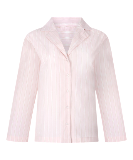 Top piżamowy Bawełna Poplin, R&oacute;żowy