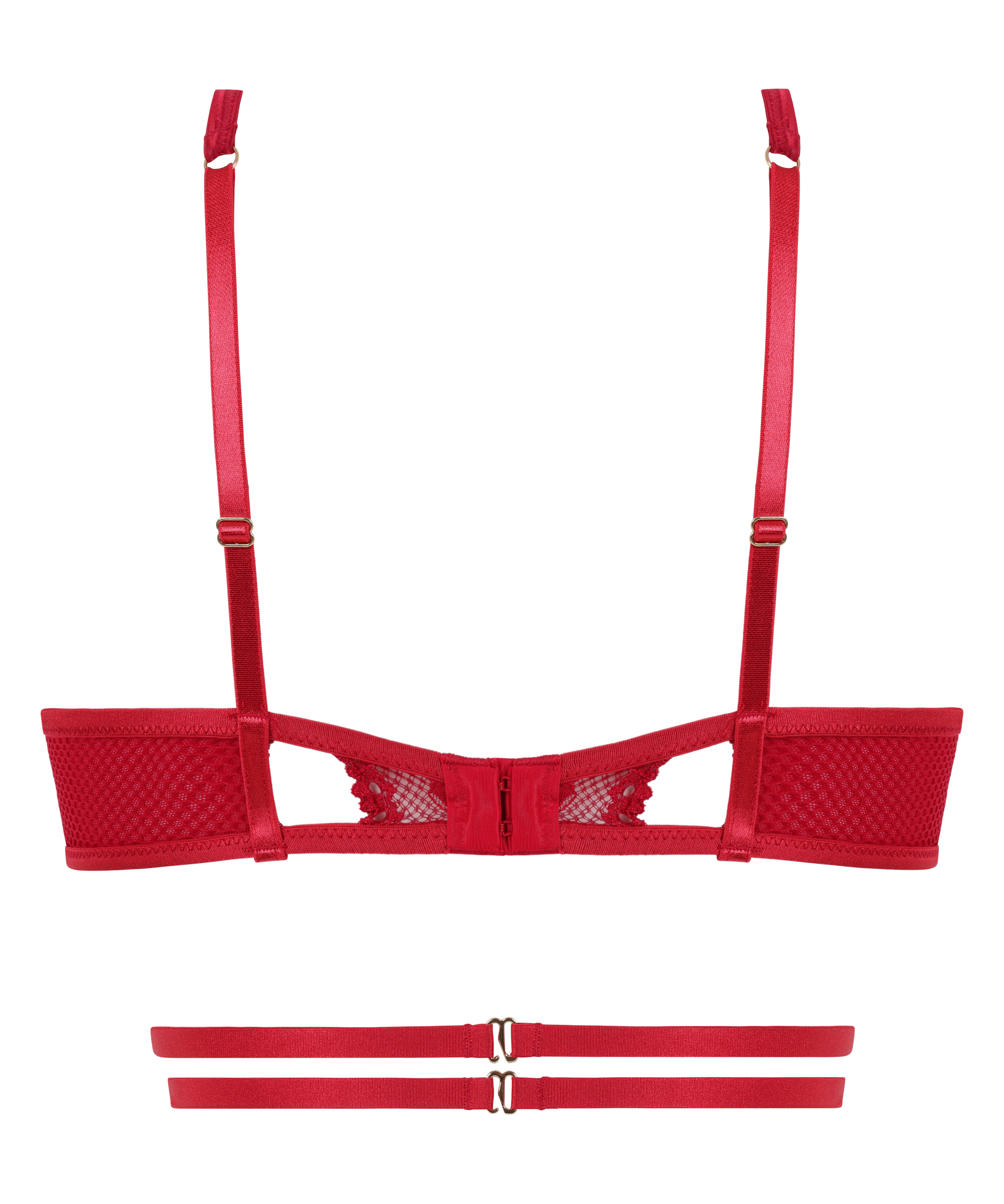 Biustonosz bralette Pleasure, Czerwony, main