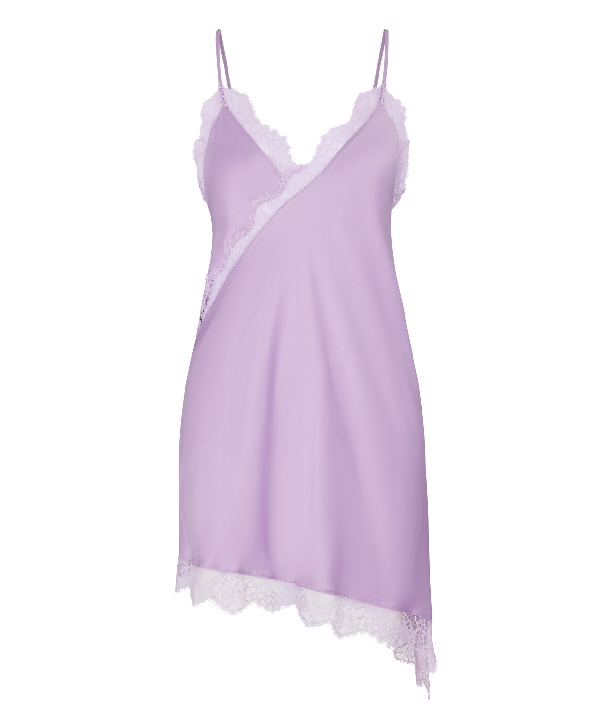Slipdress Asymmetric, Fioletowy