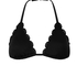 Tr&oacute;jkątna g&oacute;ra od bikini w kwiaty, Czarny