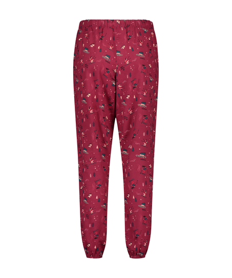 Twill Pyjama Pants, Czerwony