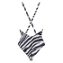 Zebra swimsuit, Czarny
