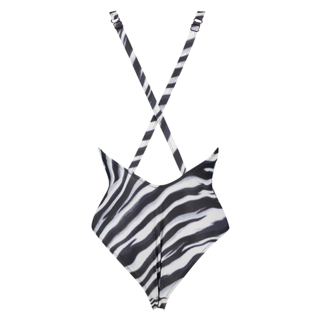 Zebra swimsuit, Czarny