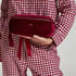 Velvet Make-Up Bag, Czerwony