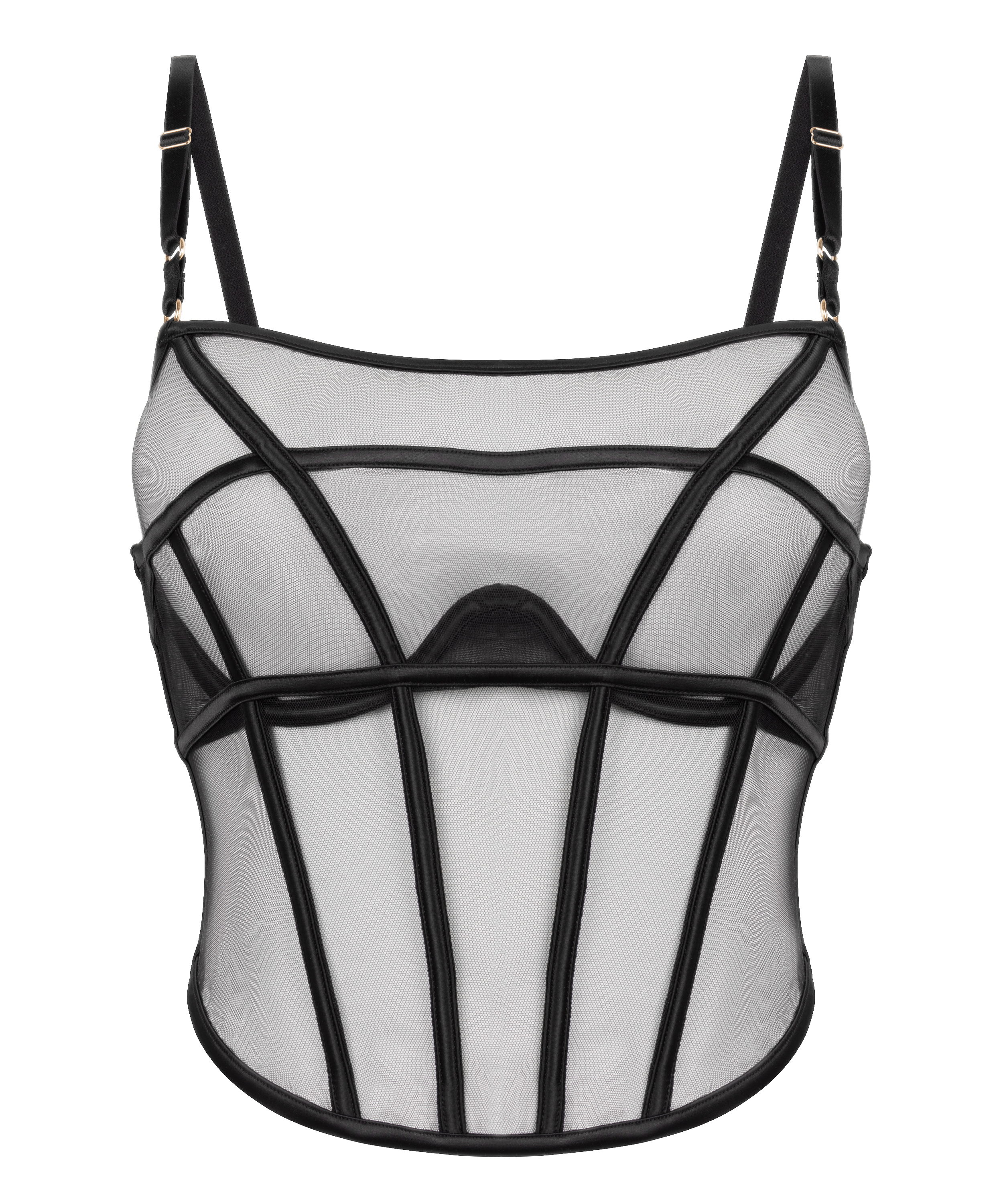 Biustonosz bustier Marie, Czarny, main