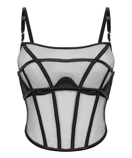 Biustonosz bustier Marie, Czarny