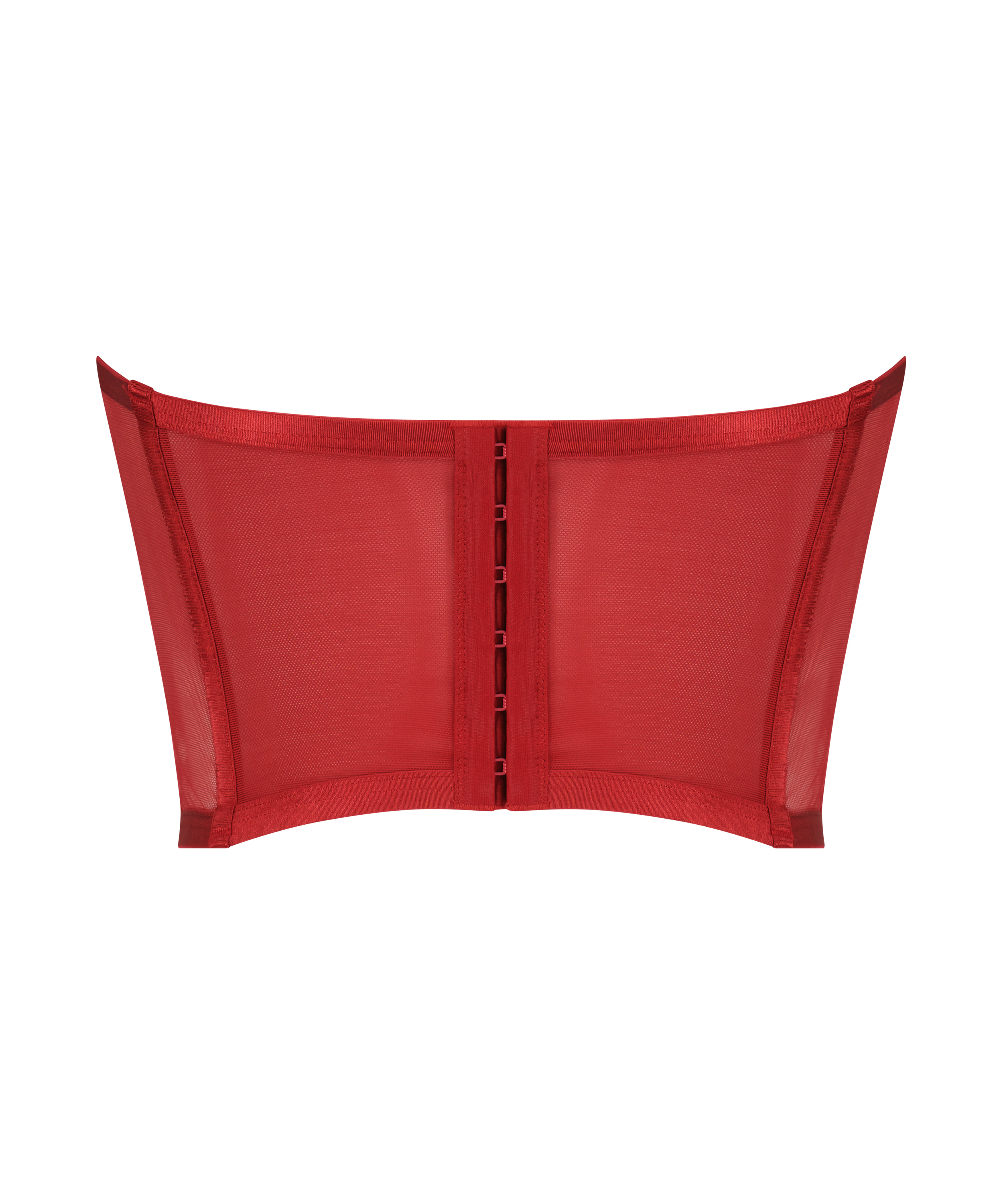 Biustonosz bustier bez miseczek Violet, Czerwony, main