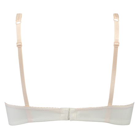 Biustonosz usztywniany z fiszbinami Secret Lace, Biały