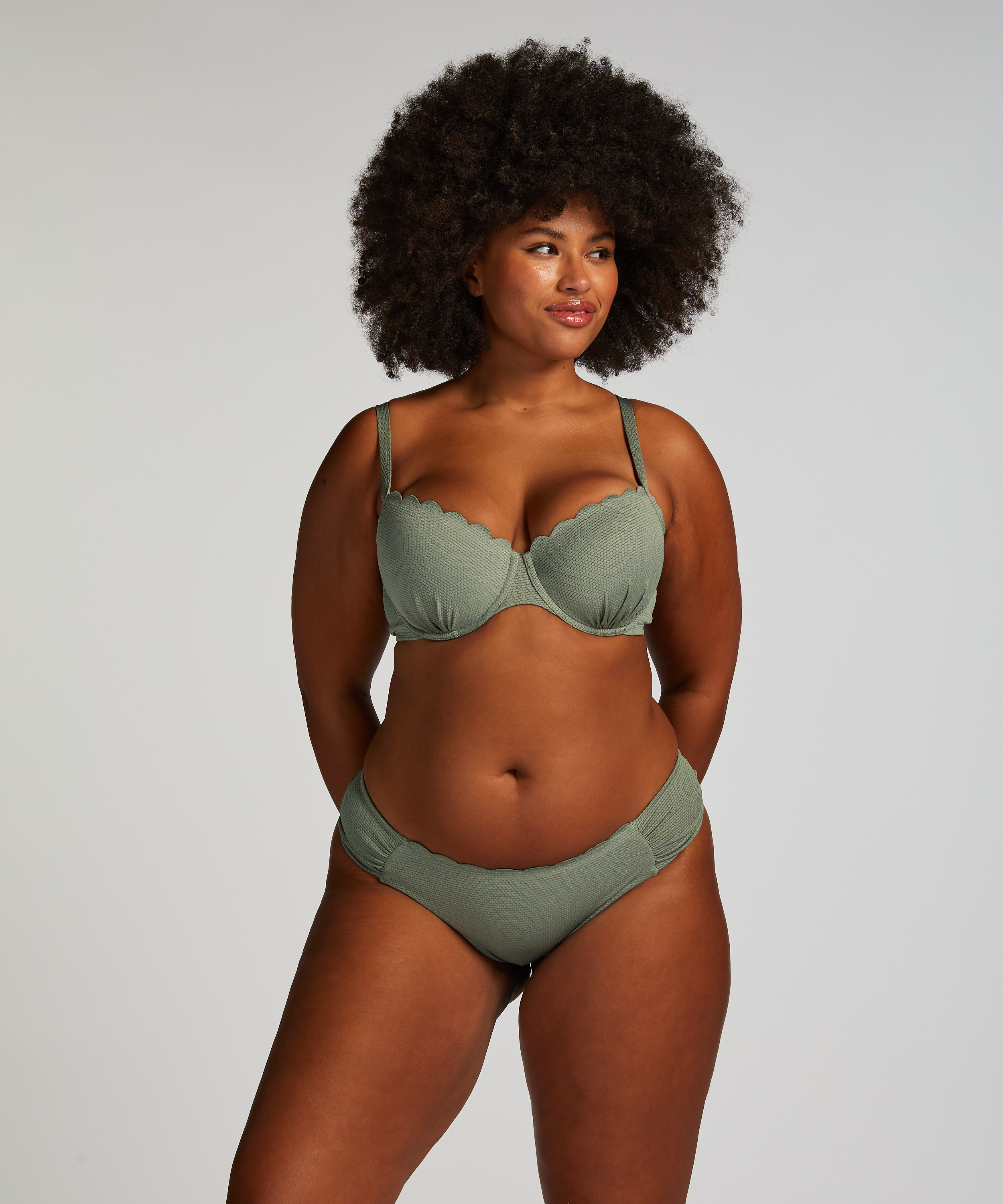 Majtki Bikini Rio Scallop, Zielony, main