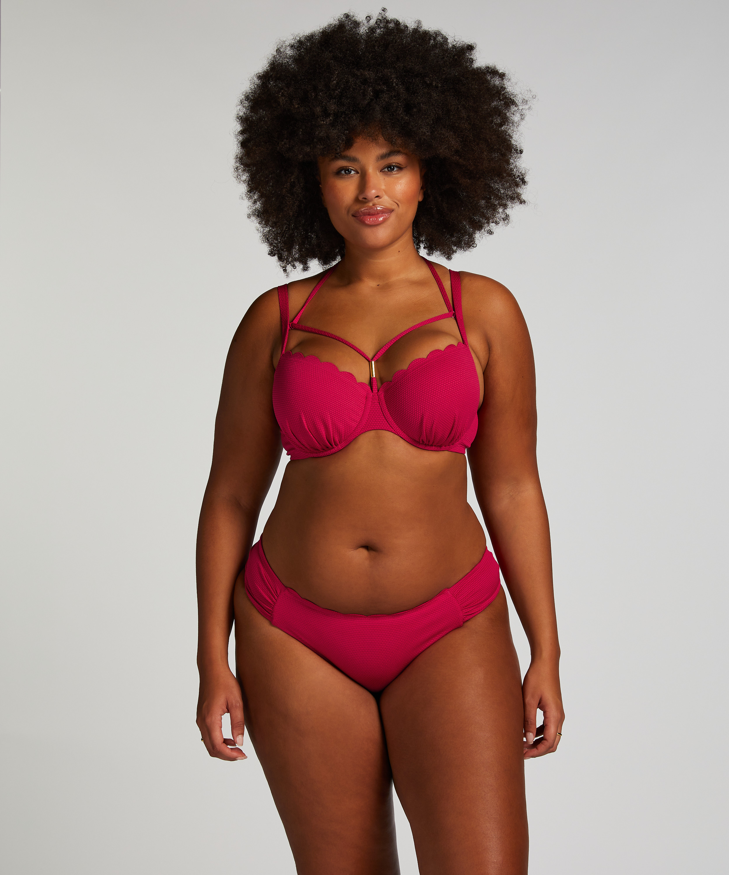 Majtki Bikini Rio Scallop, R&oacute;żowy, main